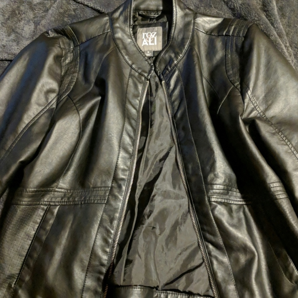Faux leather jacket